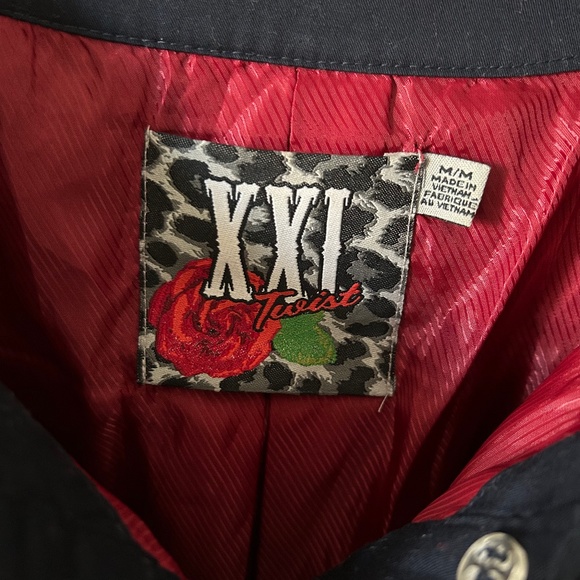 Navy crop jacket with bows - Picture 3 of 7